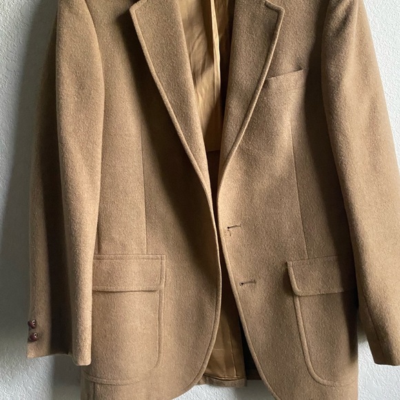 Vintage Merritt Schaefer & Brown Barrister Collection Camel Hair Tan Blazer 40 - Picture 6 of 16